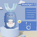 Children&#39;s 360-degree Ultrasonic Smart Electric Toothbrush USB Rechargeable Cartoon Silicone Child Teeth Brush Five-speed Mode
