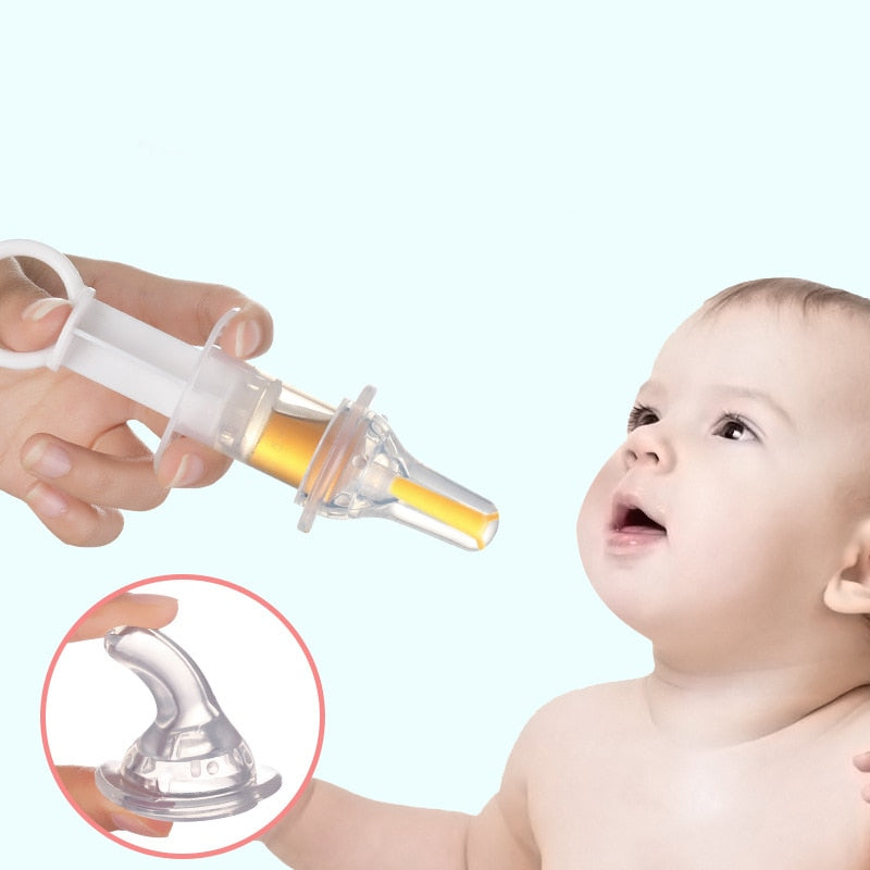 Baby smart medicine dispenser Needle Feeder Squeeze Medicine Dropper Dispenser Transparent Pacifier Kids Feeding Utensils