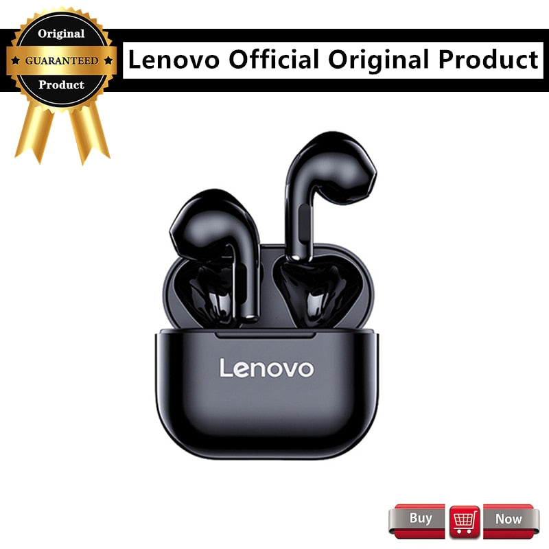 NEW Original Lenovo LP40 TWS Wireless Earphone Bluetooth5.0 Dual Stereo Noise Reduction Bass Touch Control Long Standby Earbuds