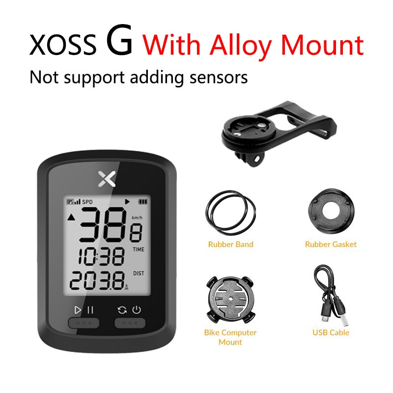 XOSS Bike Computer G Plus Wireless GPS Speedometer Waterproof Road Bike MTB Bicycle Bluetooth ANT+ with Cadence Cycling Computer