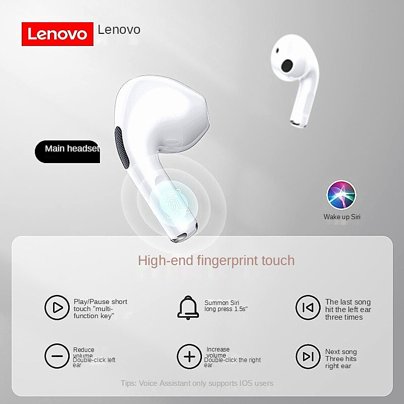 NEW Original Lenovo LP40 TWS Wireless Earphone Bluetooth5.0 Dual Stereo Noise Reduction Bass Touch Control Long Standby Earbuds