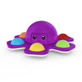 Fidget Toys Autism Stress Relief Silicone Interactive Flip Octopus Change Faces Spinner Push Pop Bubble Fidget Toy for Spinners