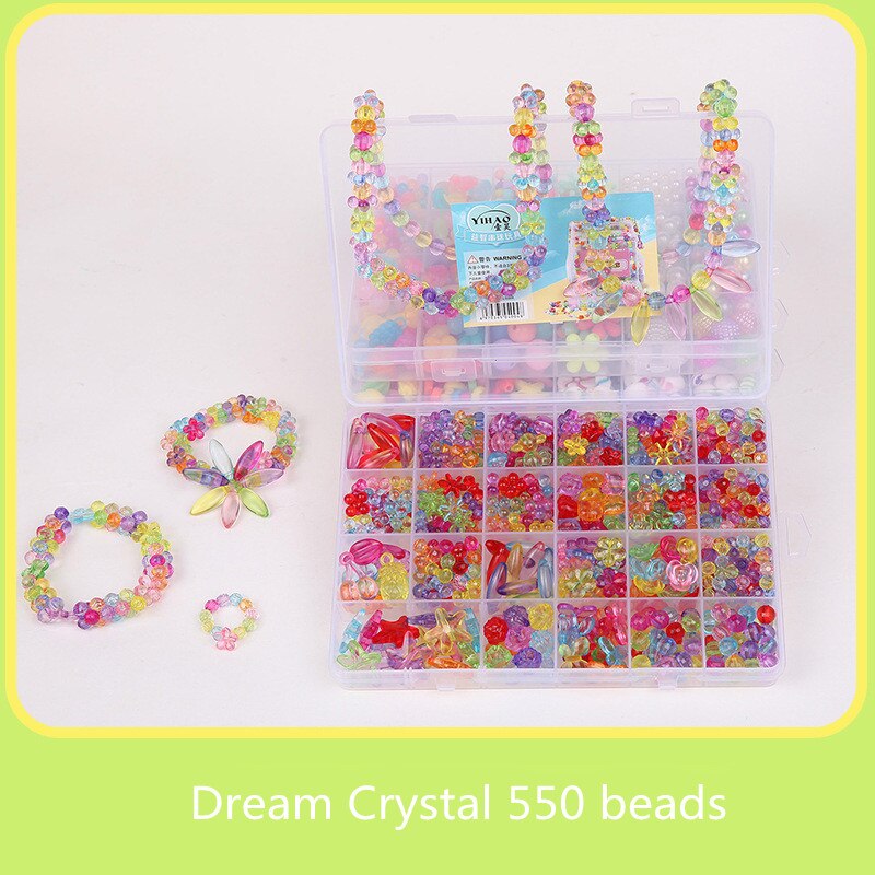 Beaded Baby Toys Toddlers Handmade Storage Box DIY Crafts Production Material Package Necklace Bracelet Educational Girls Gifts