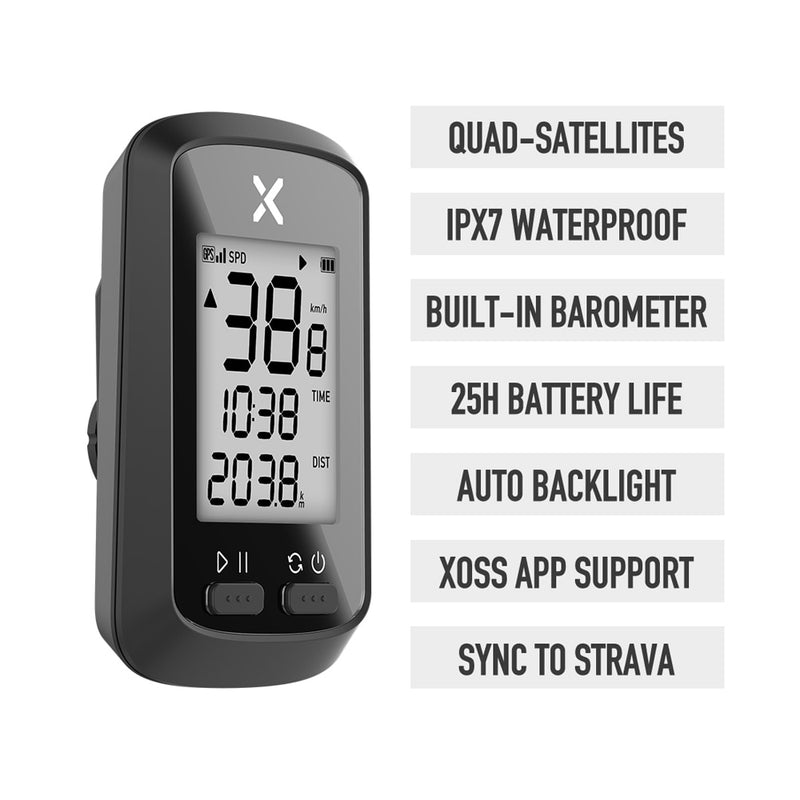 XOSS Bike Computer G Plus Wireless GPS Speedometer Waterproof Road Bike MTB Bicycle Bluetooth ANT+ with Cadence Cycling Computer