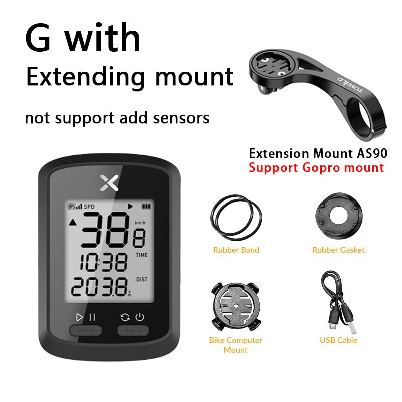 XOSS Bike Computer G Plus Wireless GPS Speedometer Waterproof Road Bike MTB Bicycle Bluetooth ANT+ with Cadence Cycling Computer