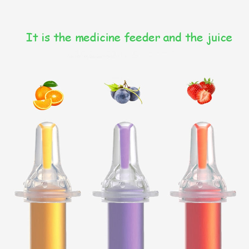 Baby smart medicine dispenser Needle Feeder Squeeze Medicine Dropper Dispenser Transparent Pacifier Kids Feeding Utensils