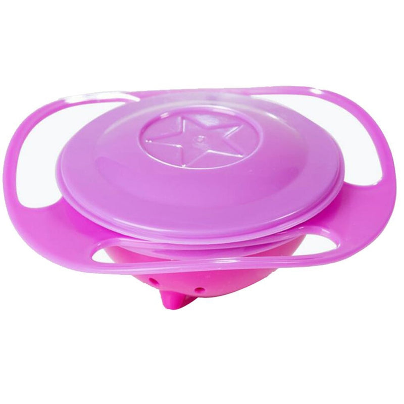 Hot Sale Design Universal Gyro Bowl Dishes Anti Spill Bowl Smooth 360 Degrees Rotation Gyroscopic Bowl For Baby Kids