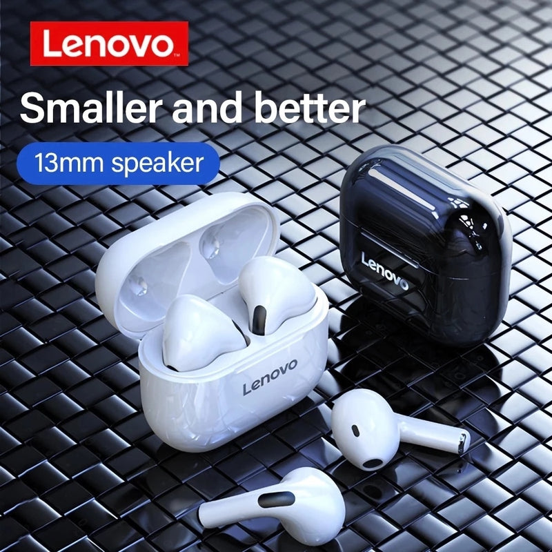 NEW Original Lenovo LP40 TWS Wireless Earphone Bluetooth5.0 Dual Stereo Noise Reduction Bass Touch Control Long Standby Earbuds