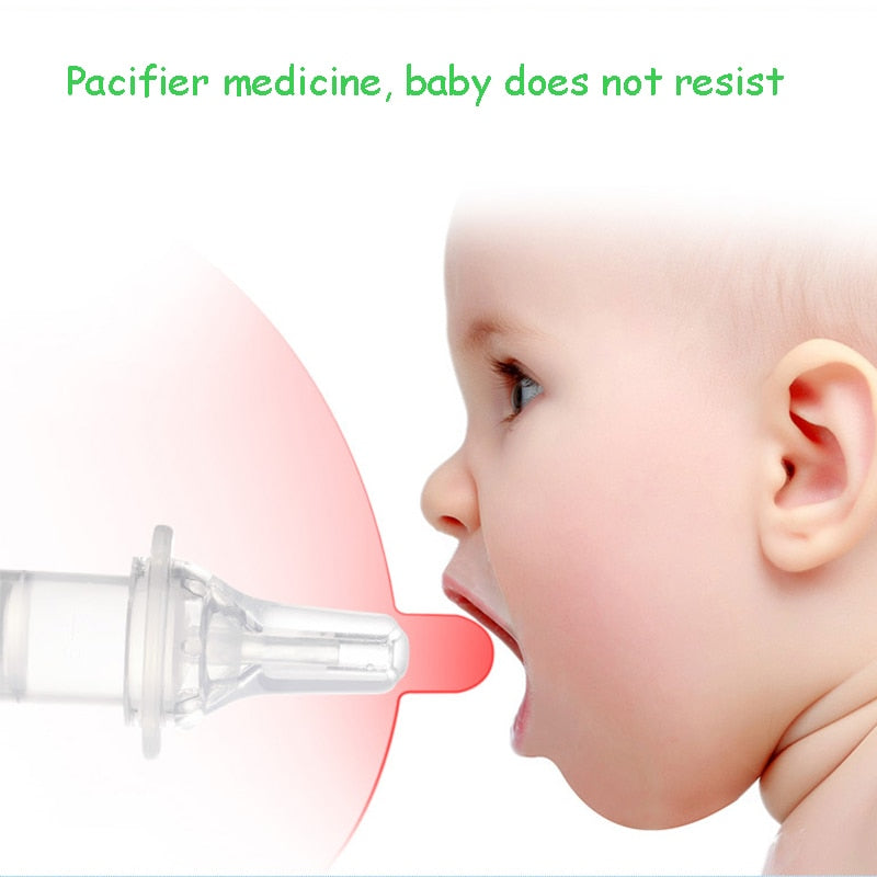 Baby smart medicine dispenser Needle Feeder Squeeze Medicine Dropper Dispenser Transparent Pacifier Kids Feeding Utensils