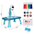 Kids Projector Drawing Table Painting Board Desk Multifunctional Writing Arts Crafts Educational Projection Machine Drawing Toy
