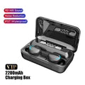 TWS Bluetooth Earphones 2200mAh Charging Box Wireless Headphone Fone Stereo Wireless Headset with Mic Sports Waterproof Earbuds