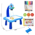 Kids Projector Drawing Table Painting Board Desk Multifunctional Writing Arts Crafts Educational Projection Machine Drawing Toy